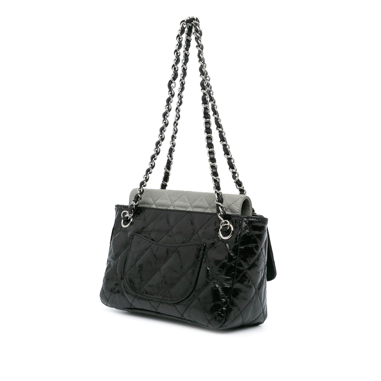Chanel Glazed Calfskin Iridescent Portobello Flap (SHG-rglyZs)