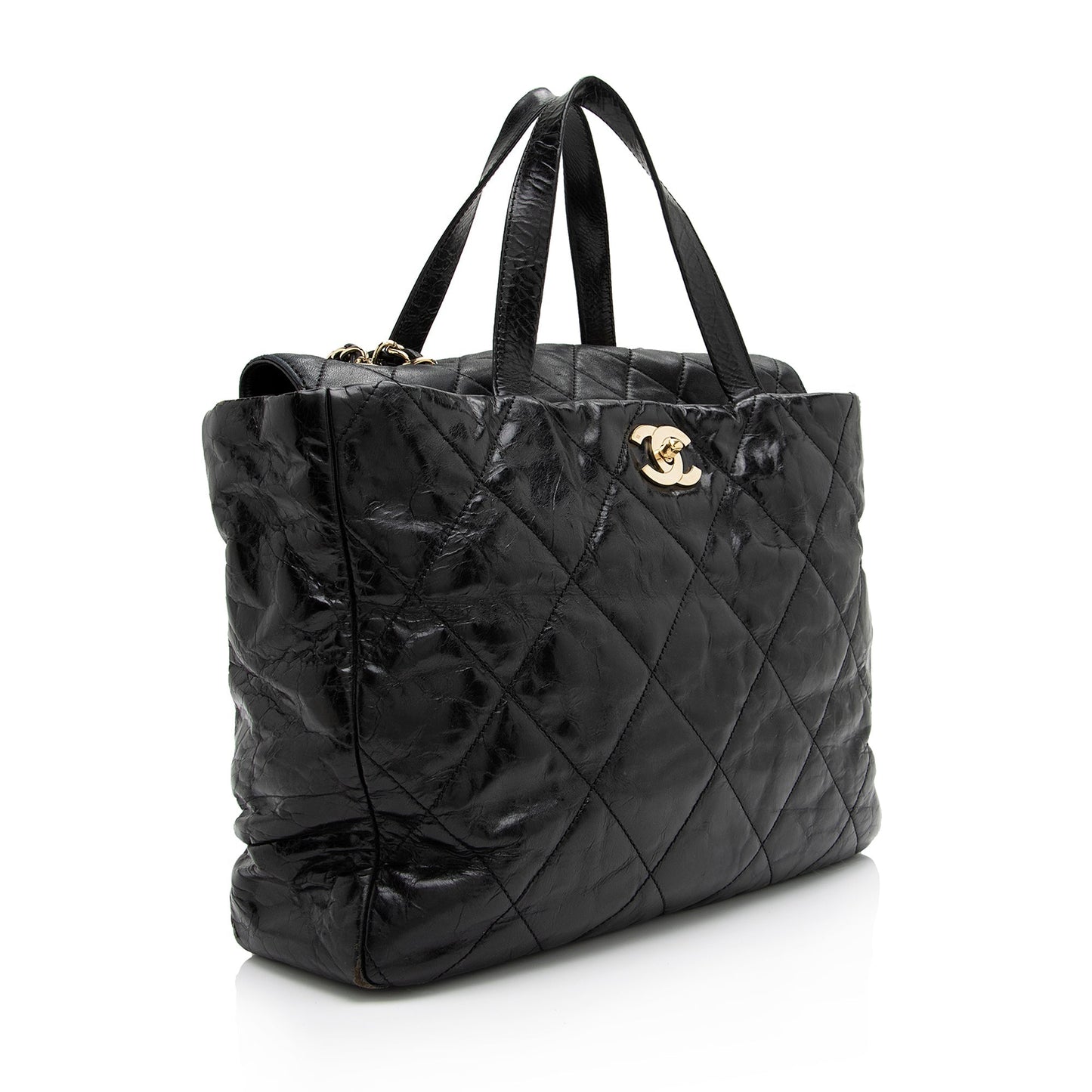 Chanel Glazed Calfskin Portobello Medium Tote (SHF-23347)