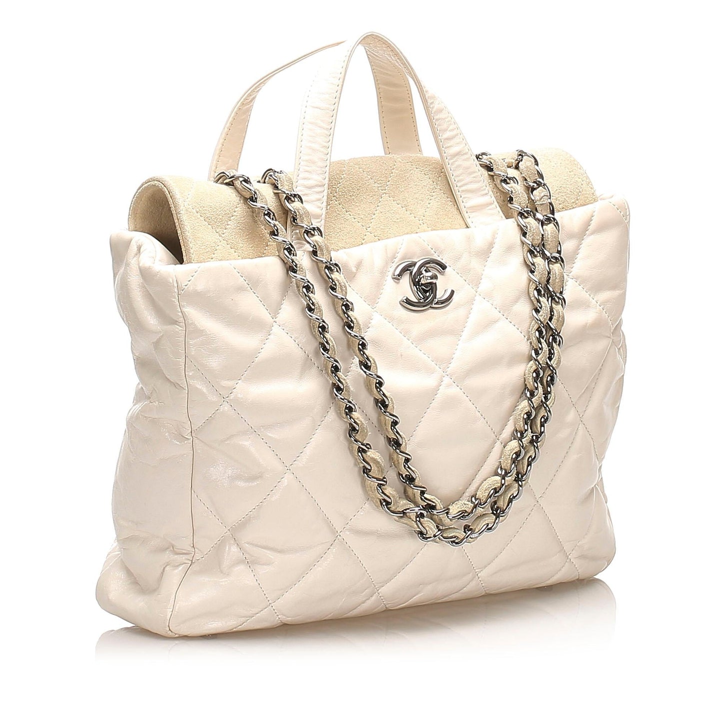 Chanel Glazed Portobello Leather Satchel (SHG-13861)