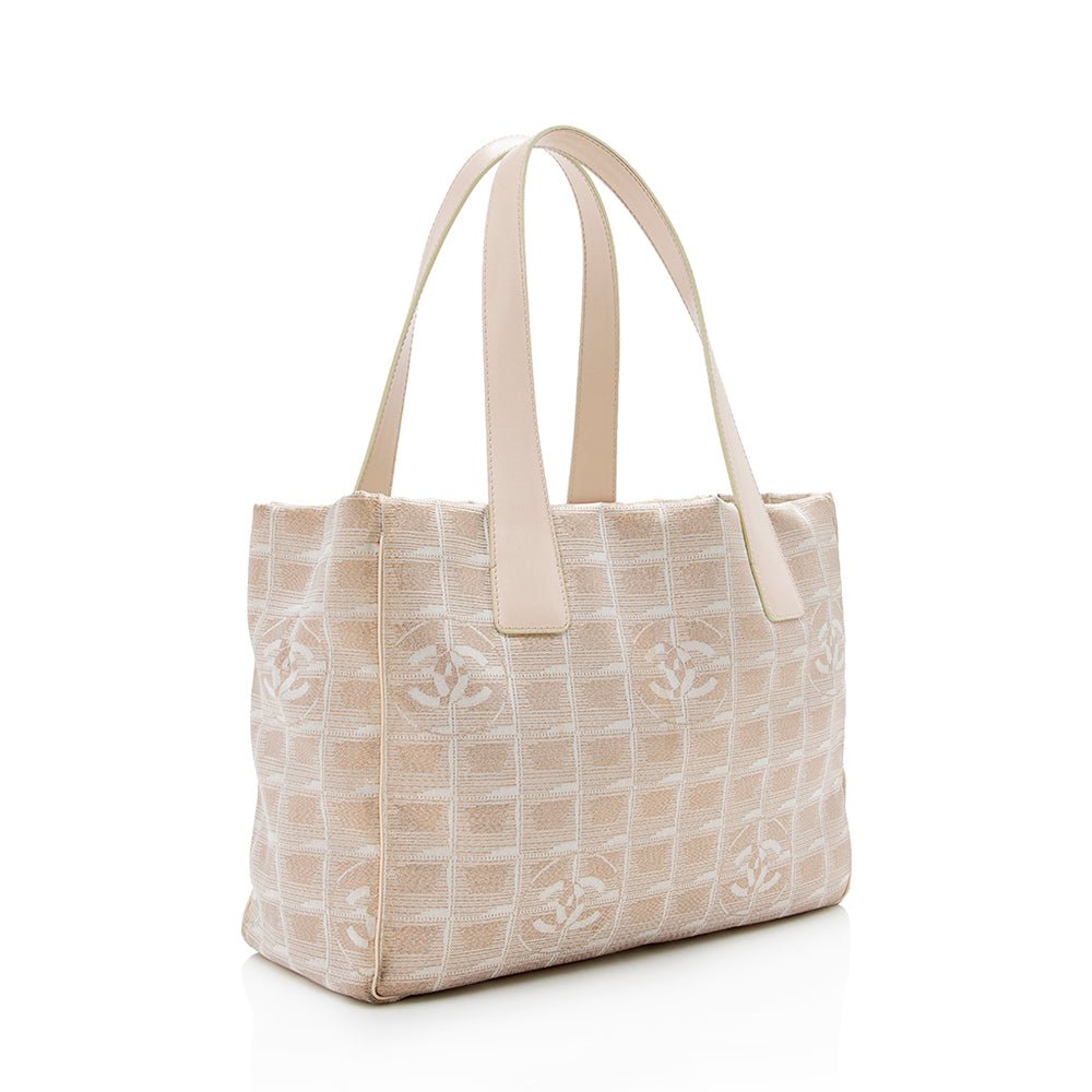 Chanel Glitter Nylon Travel Line Medium Tote (SHF-16771)