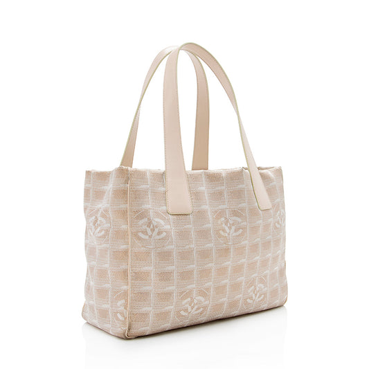 Chanel Glitter Nylon Travel Line Medium Tote (SHF-16771)