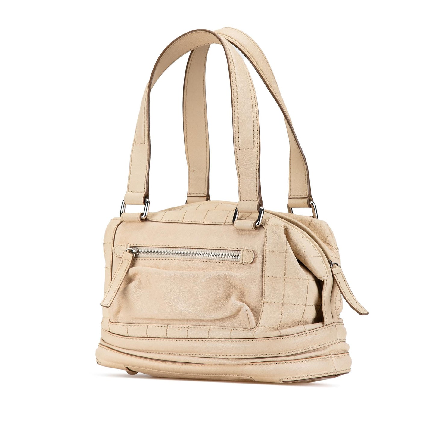 Chanel Goatskin Square Stitch Essential Bowler (SHG-J0ltgN)