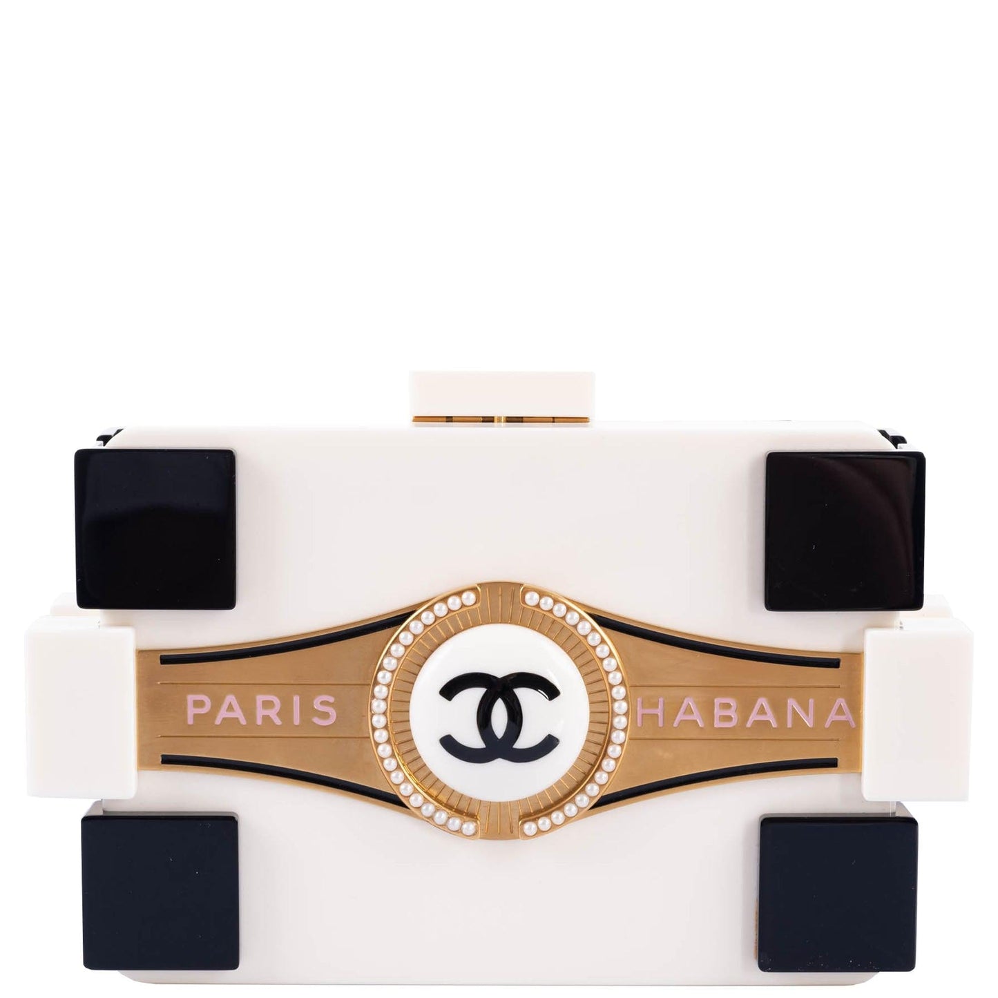 Chanel Havana by Night Paris-Habana Plexiglass Boy Brick Lego Bag
