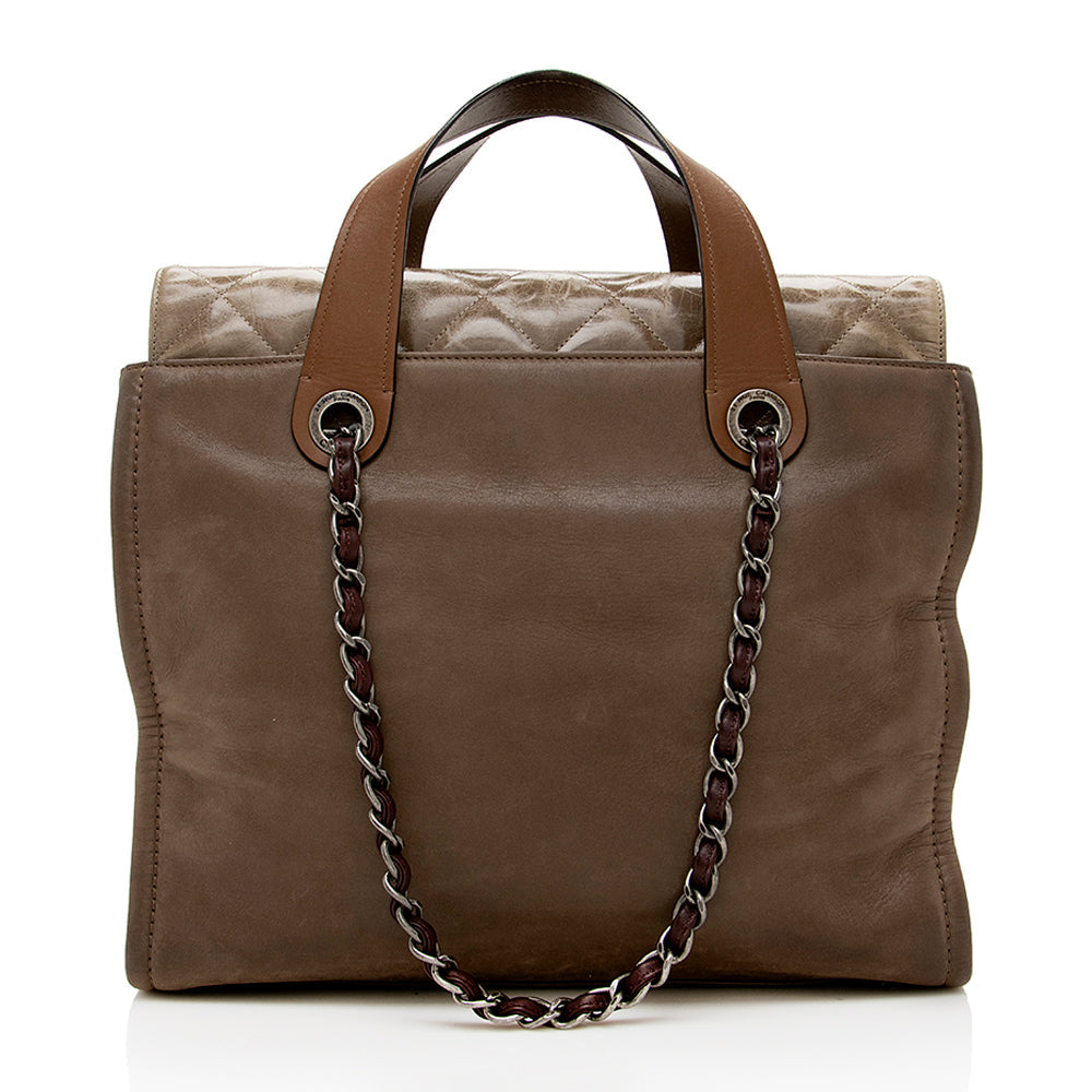 Chanel Iridescent Calfskin In The Mix Tote (SHF-13738)