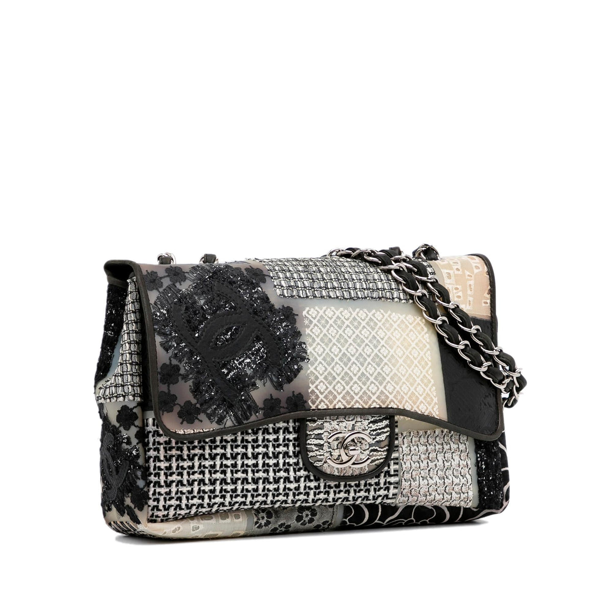Chanel Jumbo CC Patchwork Classic Flap (SHG-ouRgUe)