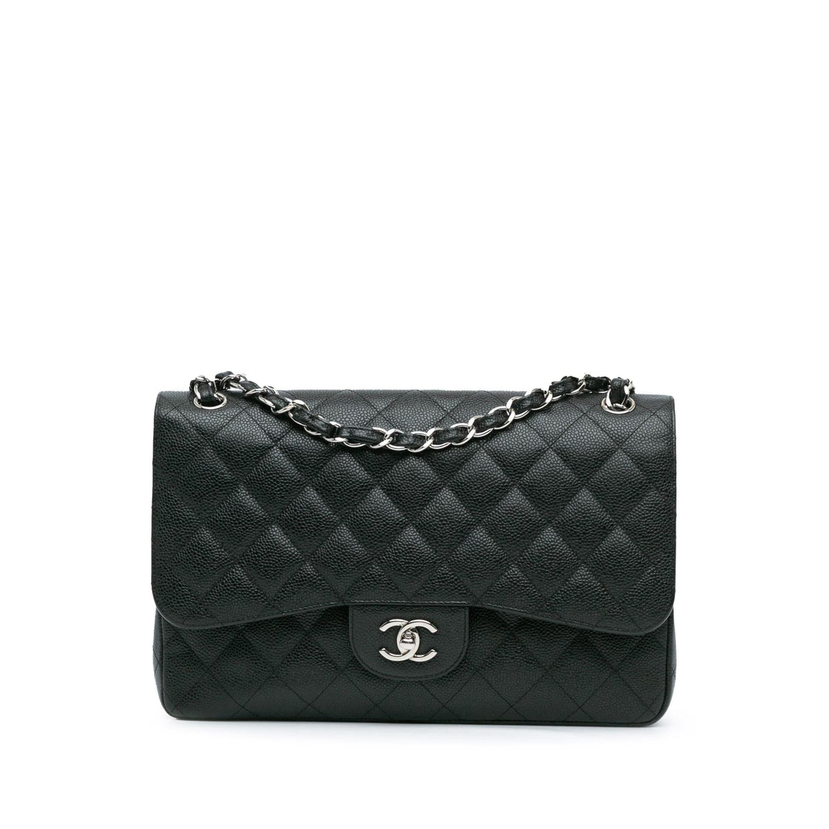 Chanel Jumbo Classic Caviar Double Flap (SHG-5svgjl)