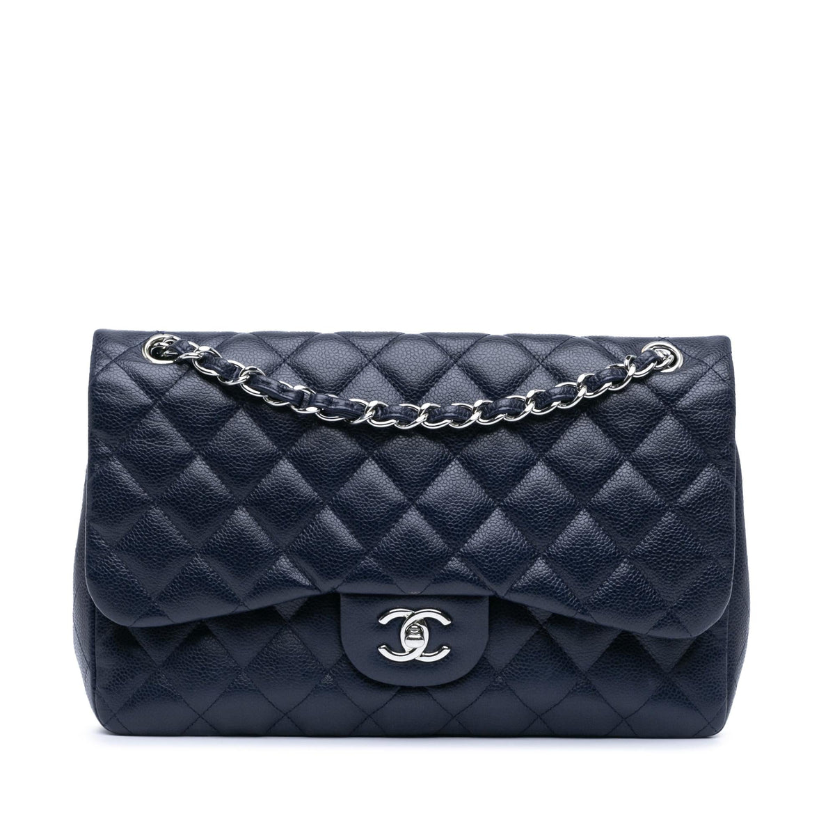 Chanel Jumbo Classic Caviar Double Flap (SHG-YlamFf)