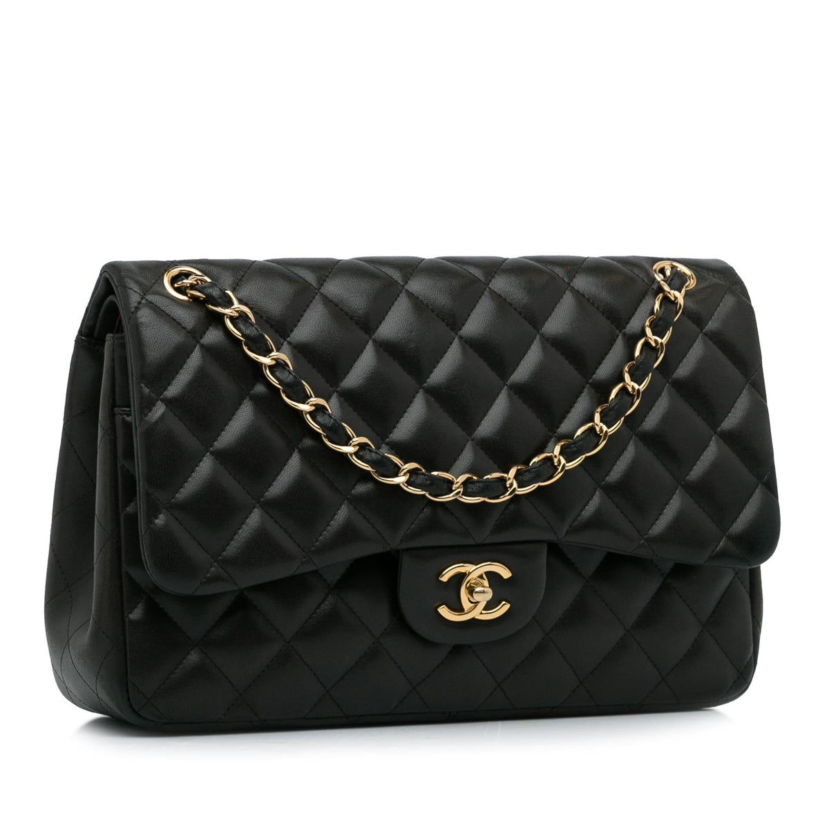 Chanel Jumbo Classic Lambskin Double Flap (SHG-36CLxd)