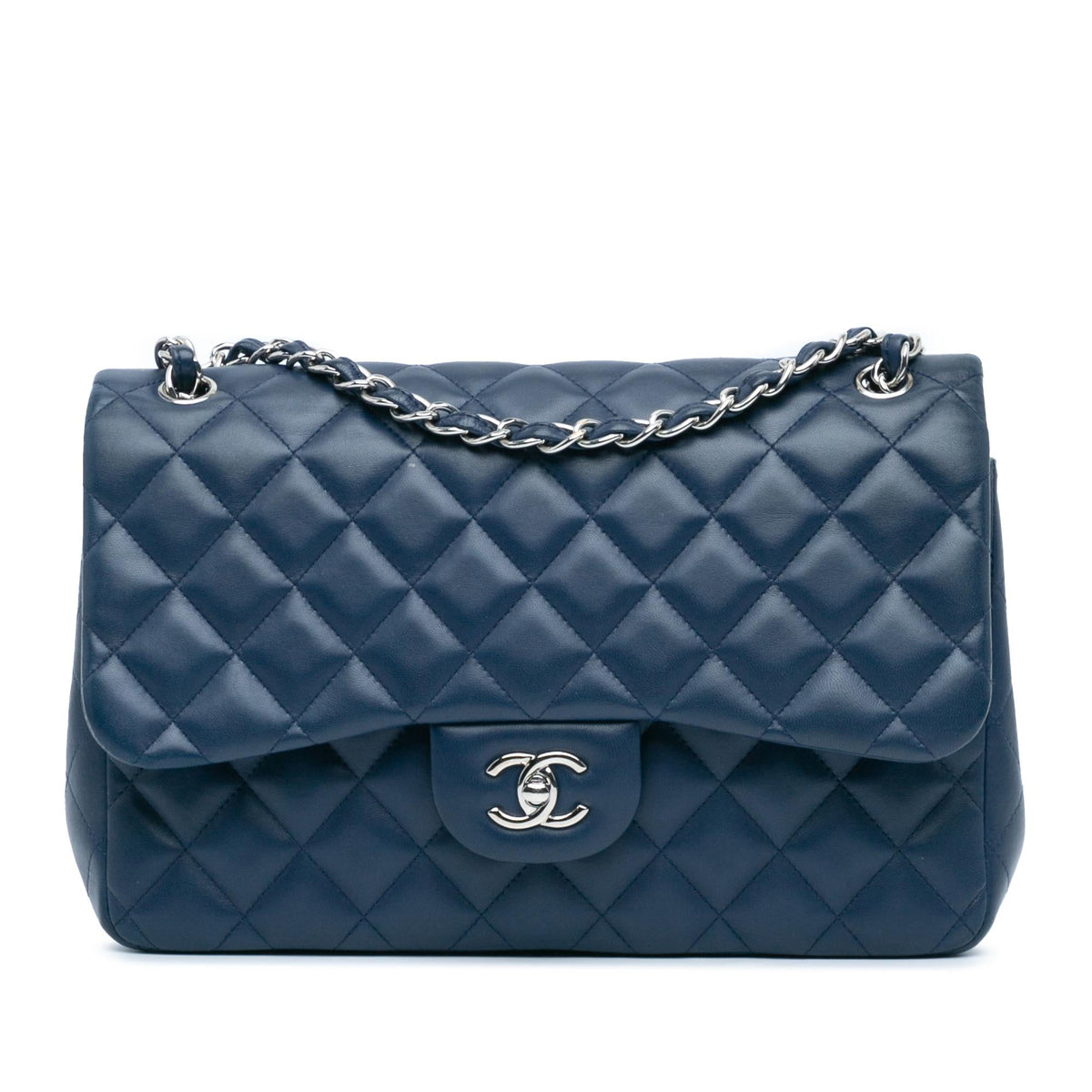 Chanel Jumbo Classic Lambskin Double Flap (SHG-cbBwv7)