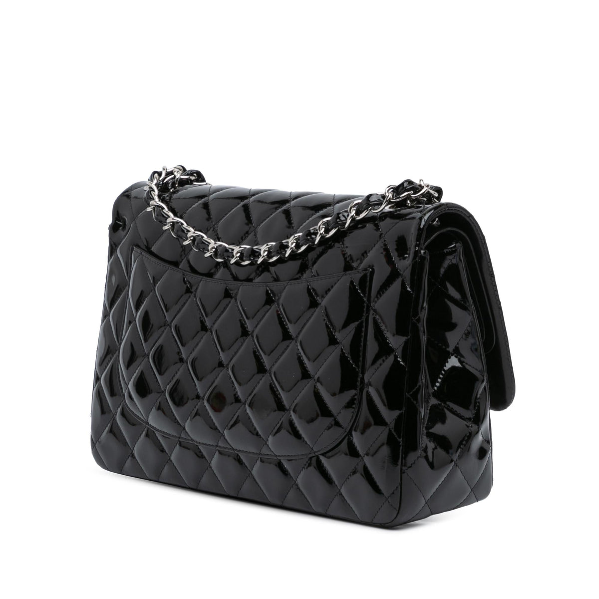 Chanel Jumbo Classic Patent Double Flap (SHG-RpHTAb)