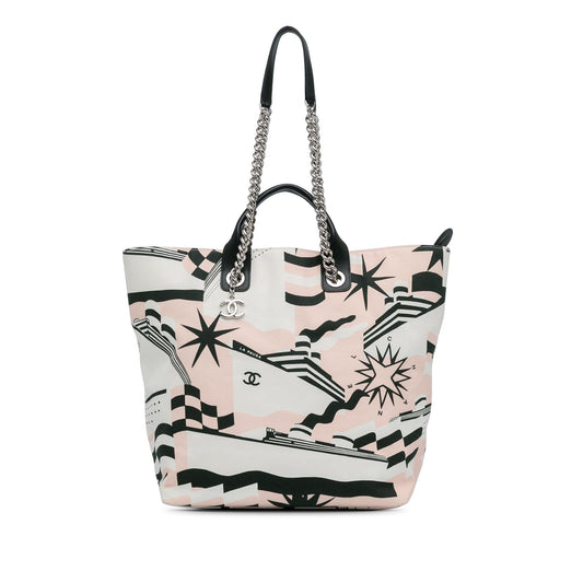 Chanel La Pausa Bay Shopping Tote (SHG-BHPMOc)