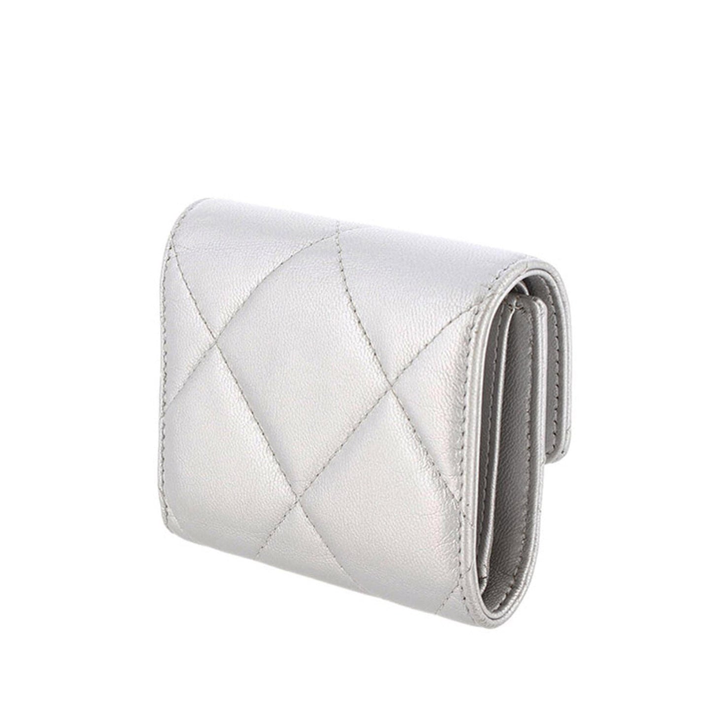 Chanel Lambskin 19 Flap Trifold Wallet (SHG-bN7hwE)