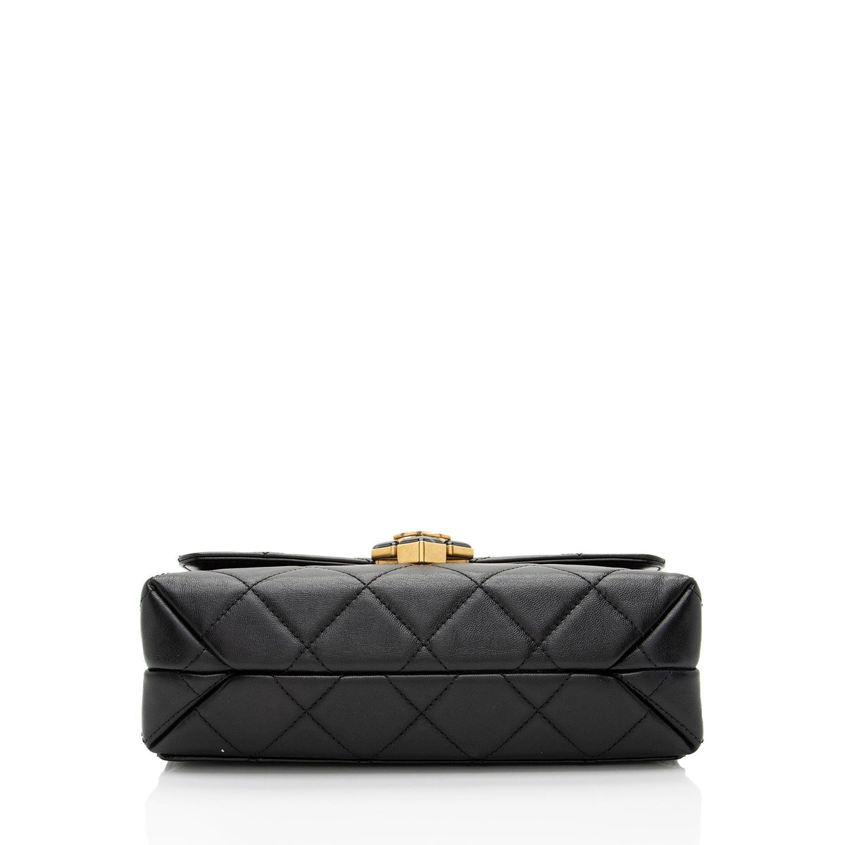Chanel Lambskin CC Gem Chain Flap Bag (SHF-S4jEOz)