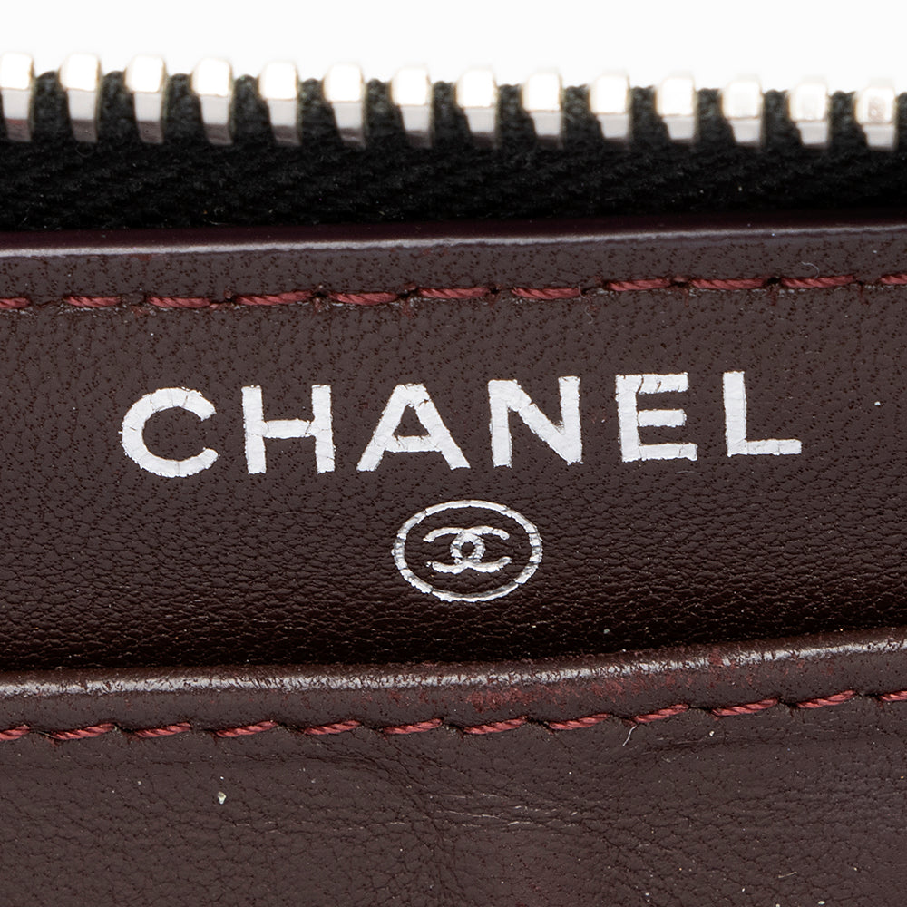 Chanel Lambskin CC Zip Around Wallet (SHF-20789)