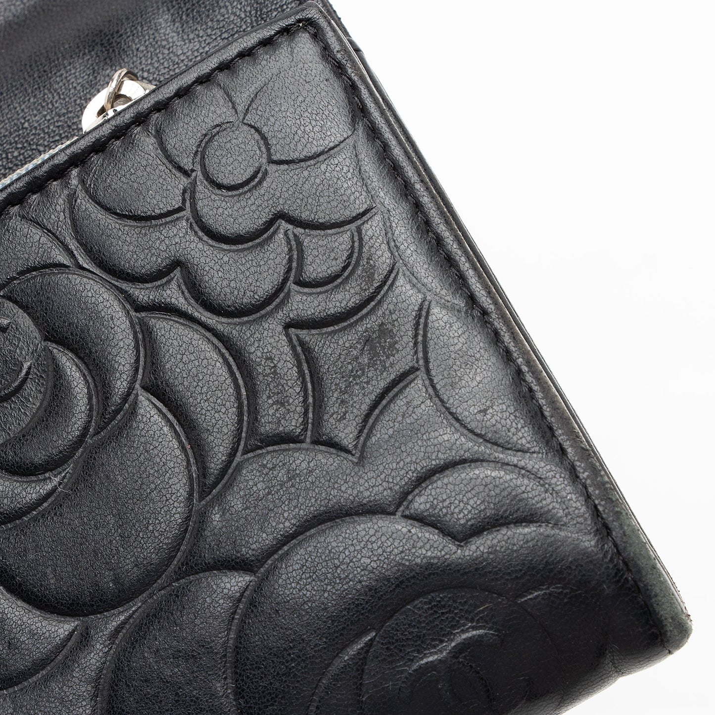 Chanel Lambskin Camellia CC Flap Long Wallet (SHF-22609)