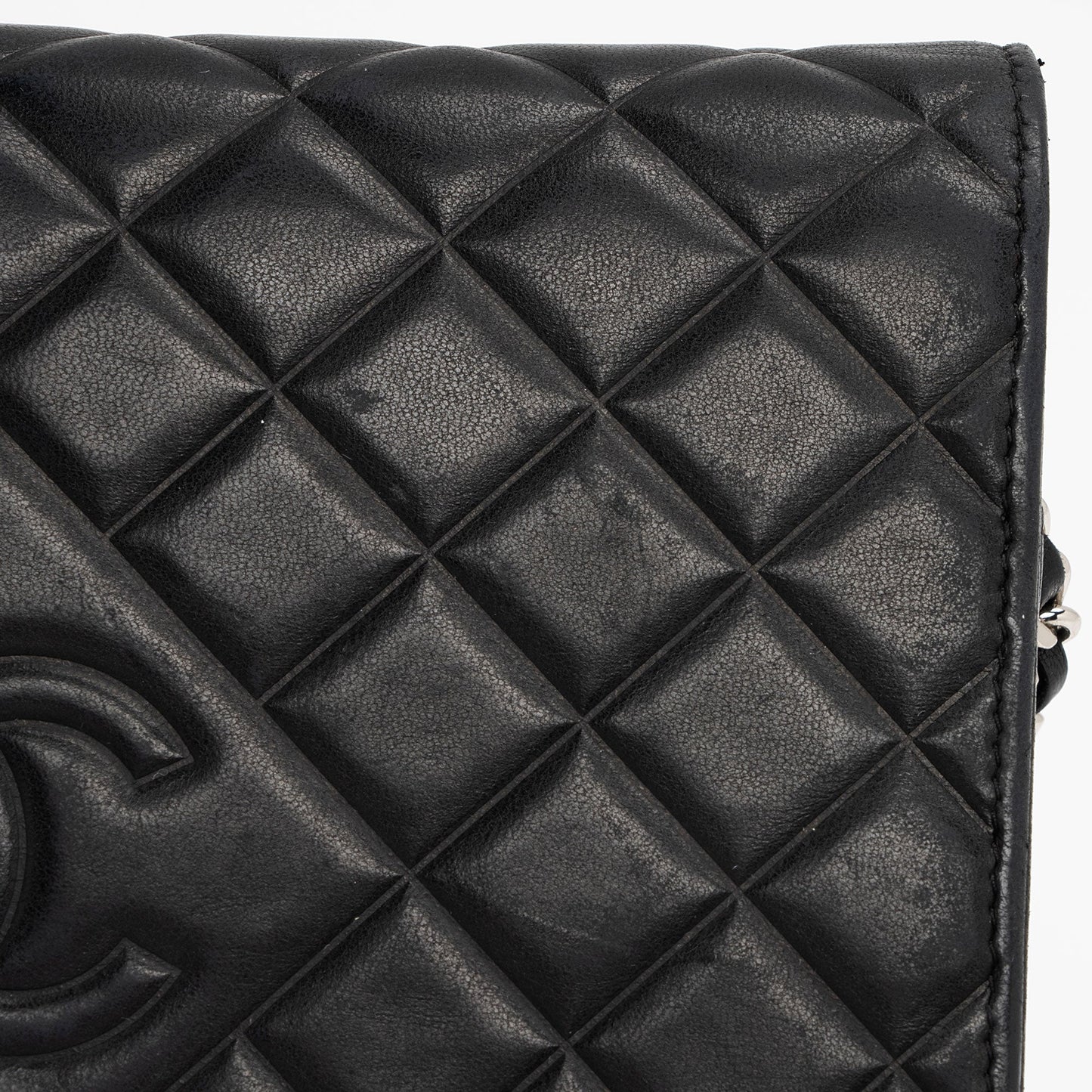 Chanel Lambskin Diamond CC Wallet On Chain Bag (SHF-yFwMhh)