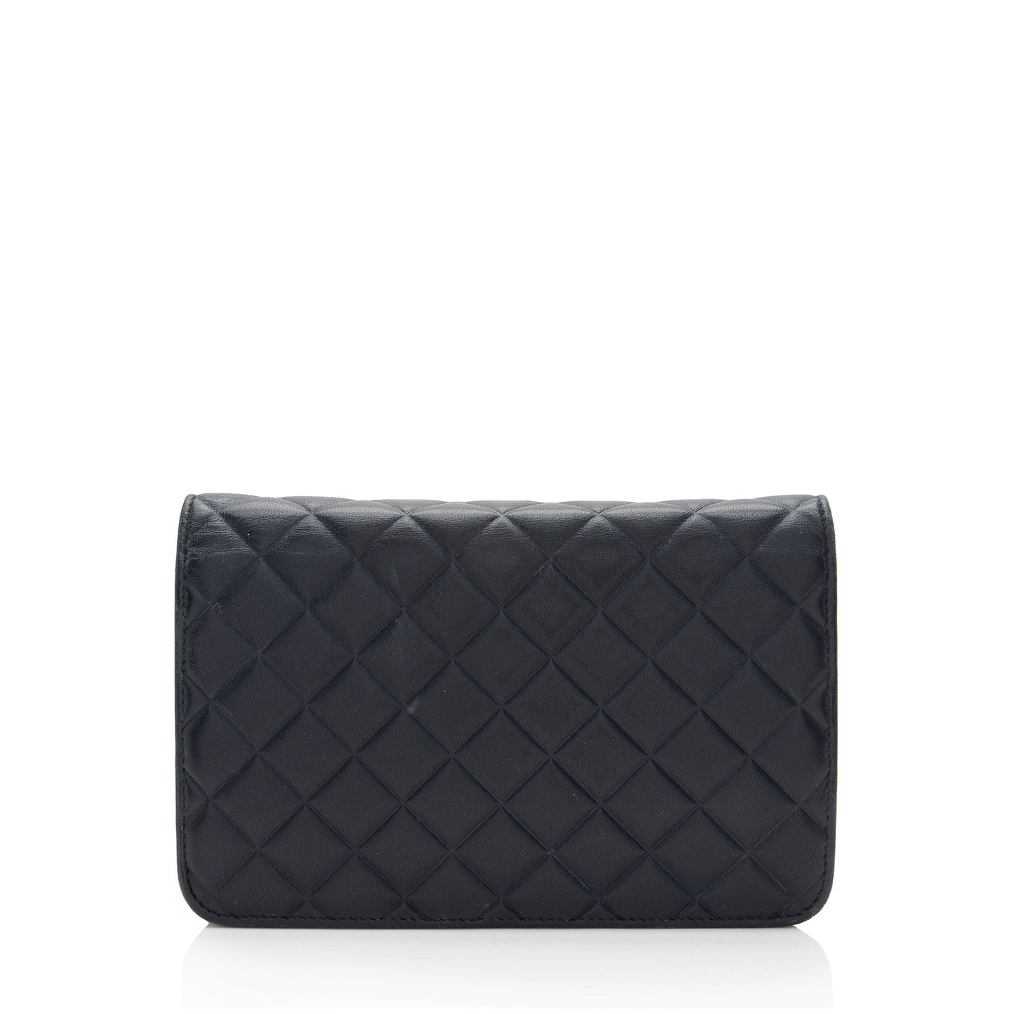 Chanel Lambskin Diamond CC Wallet on Chain (SHF-NXCe1x)