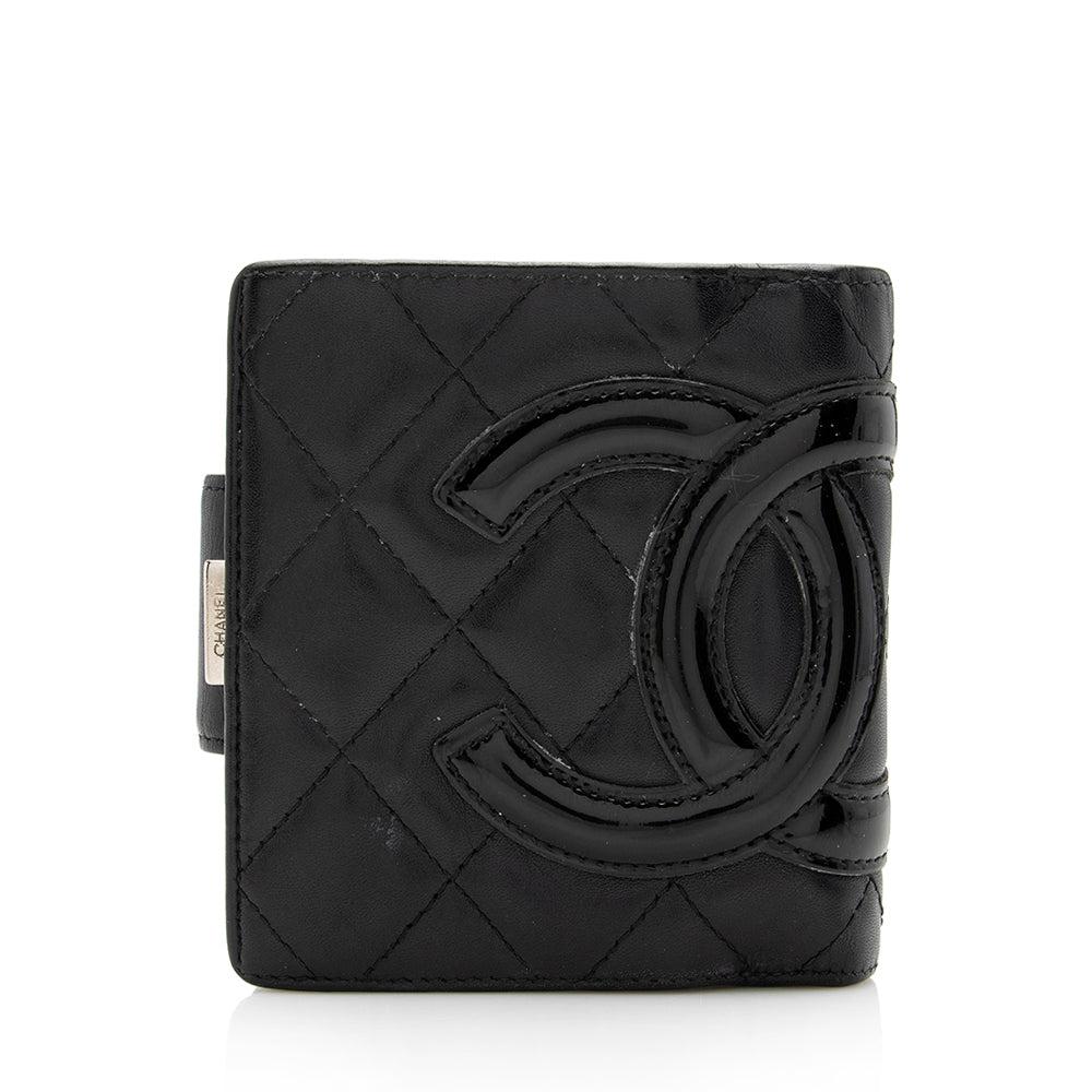 Chanel Lambskin Ligne Cambon French Purse Wallet (SHF-15533)