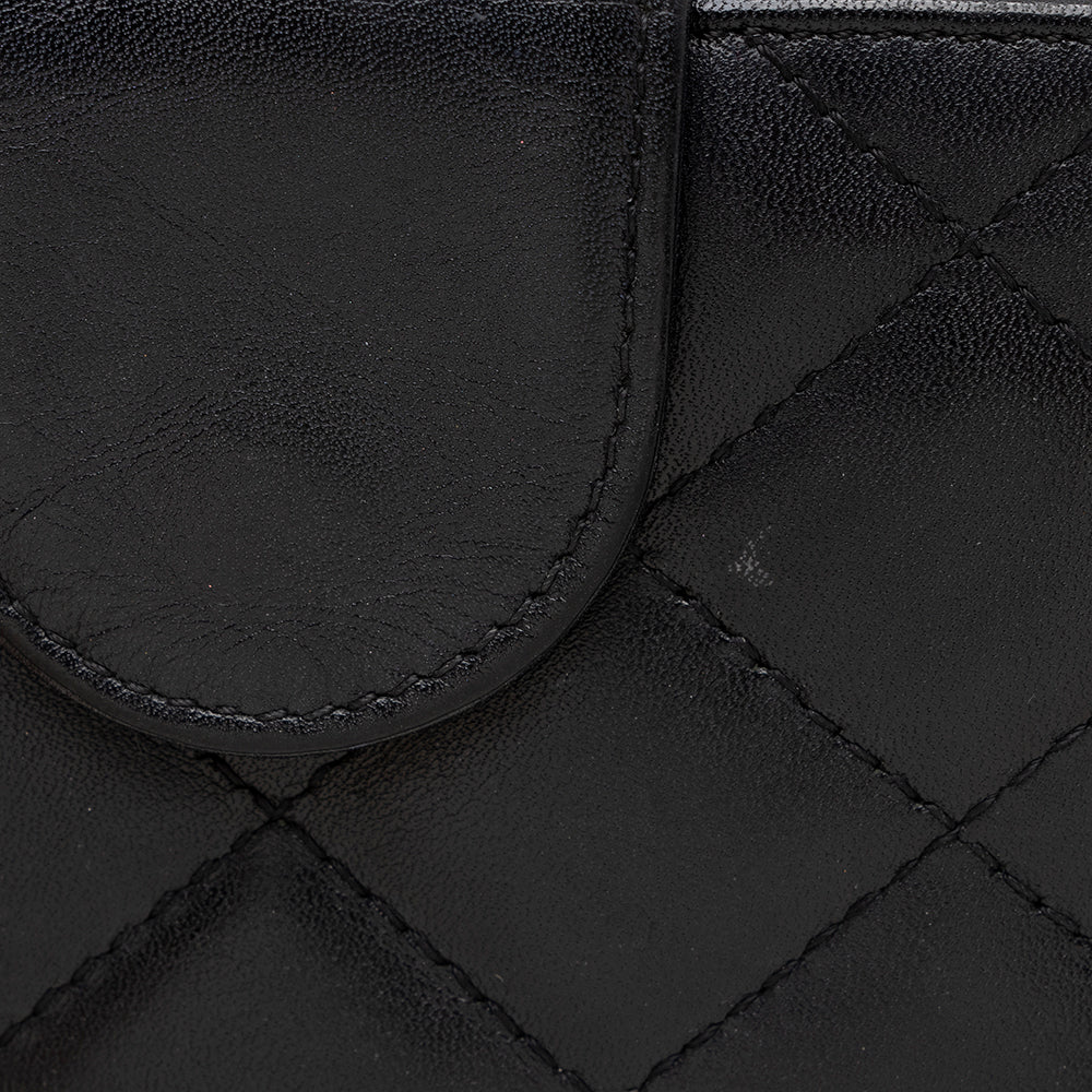 Chanel Lambskin Ligne Cambon French Purse Wallet (SHF-15533)