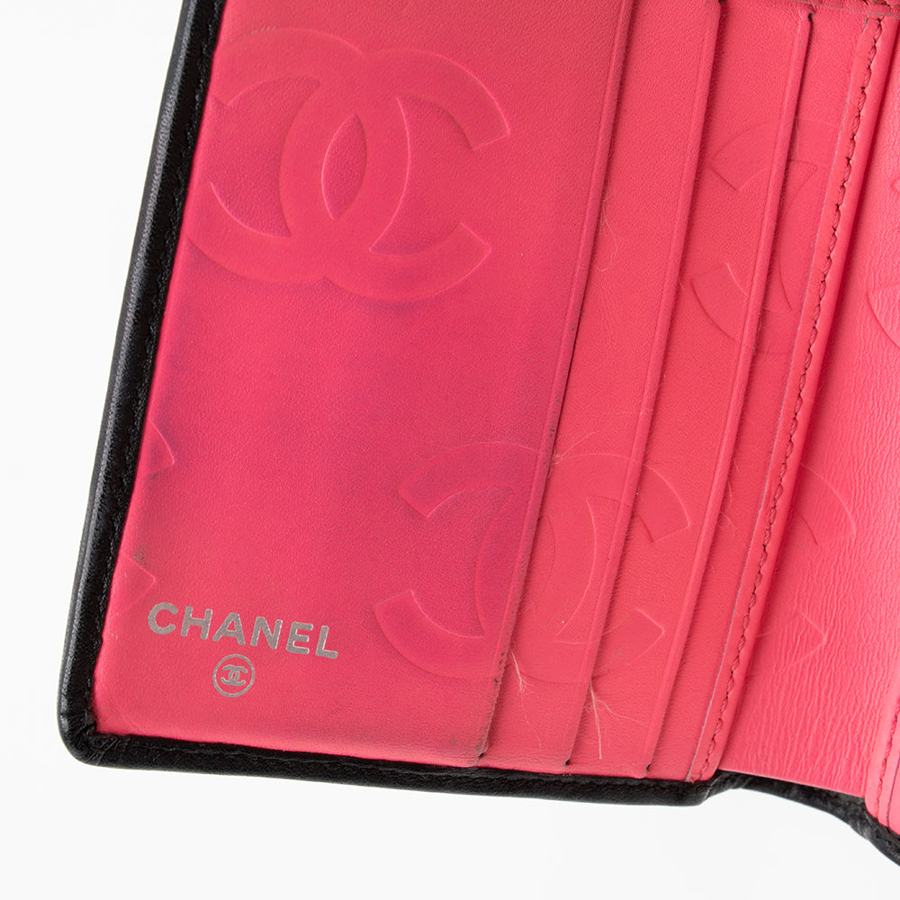 Chanel Lambskin Ligne Cambon French Purse Wallet (SHF-15533)