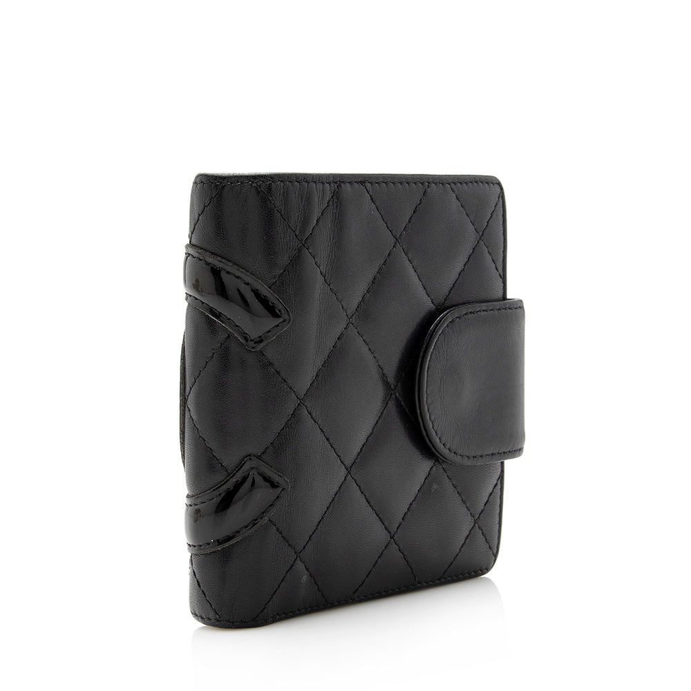 Chanel Lambskin Ligne Cambon French Purse Wallet (SHF-15533)