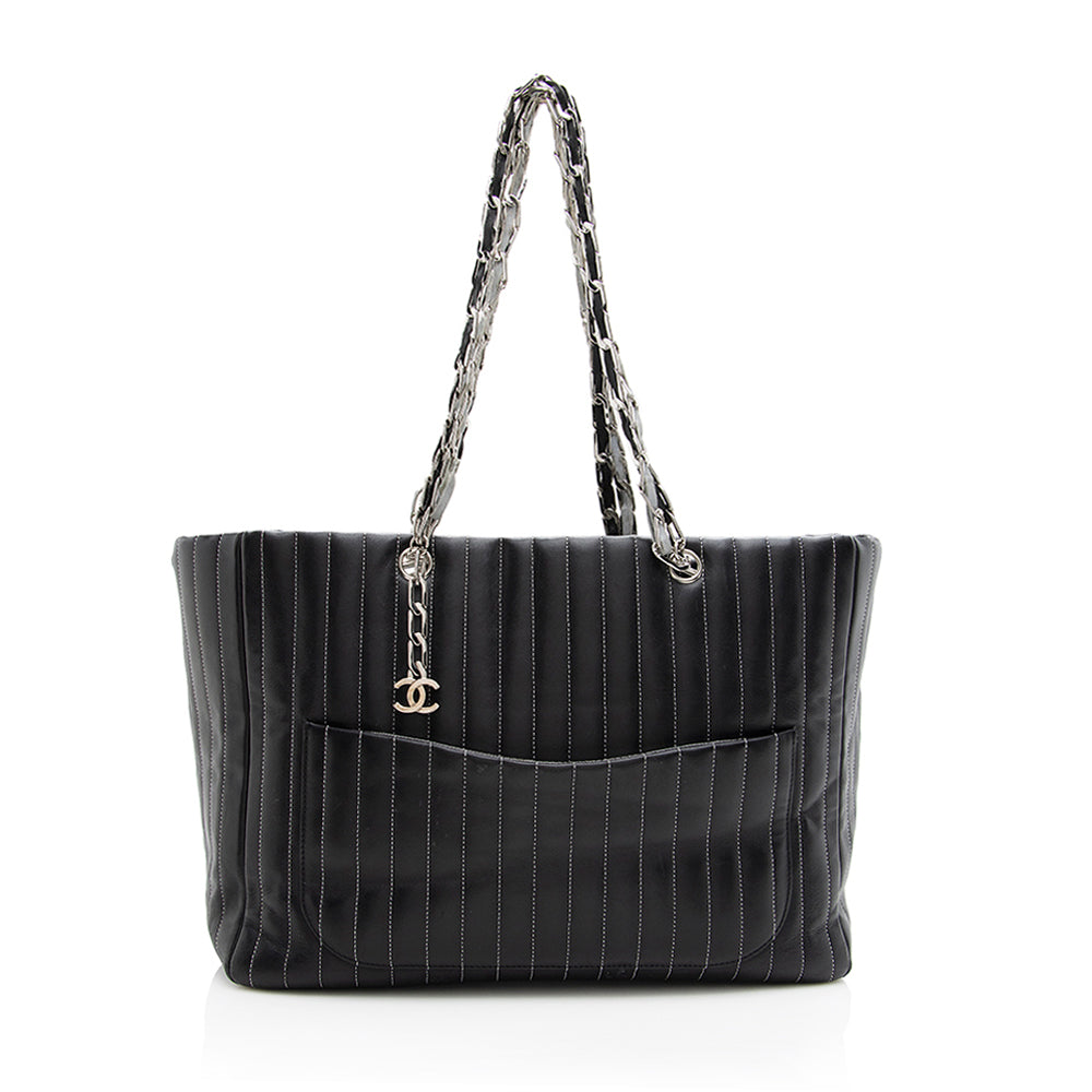 Chanel Lambskin Mademoiselle Large Tote - FINAL SALE (SHF-18517)