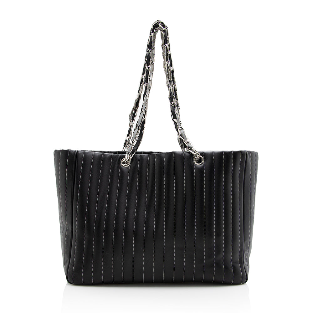 Chanel Lambskin Mademoiselle Large Tote - FINAL SALE (SHF-18517)