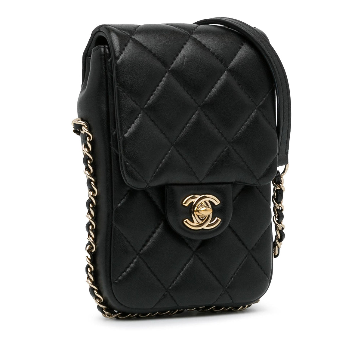 Chanel Lambskin My Precious Phone Case Flap (SHG-2d8hdV)