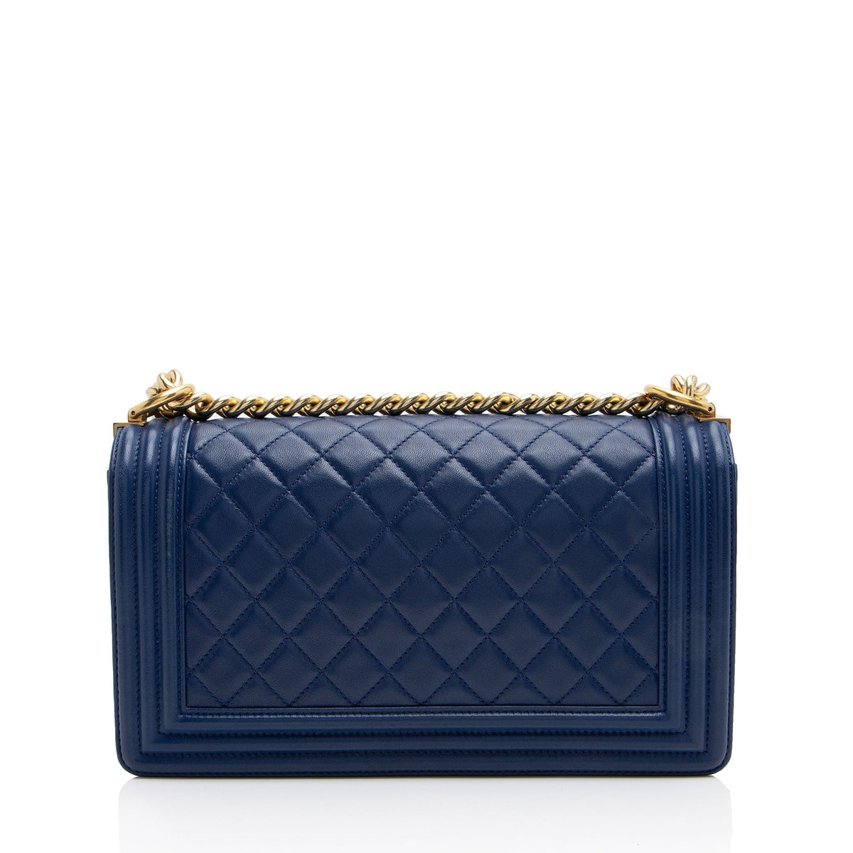 Chanel Lambskin Old Medium Boy Bag (SHF-lx1VjZ)