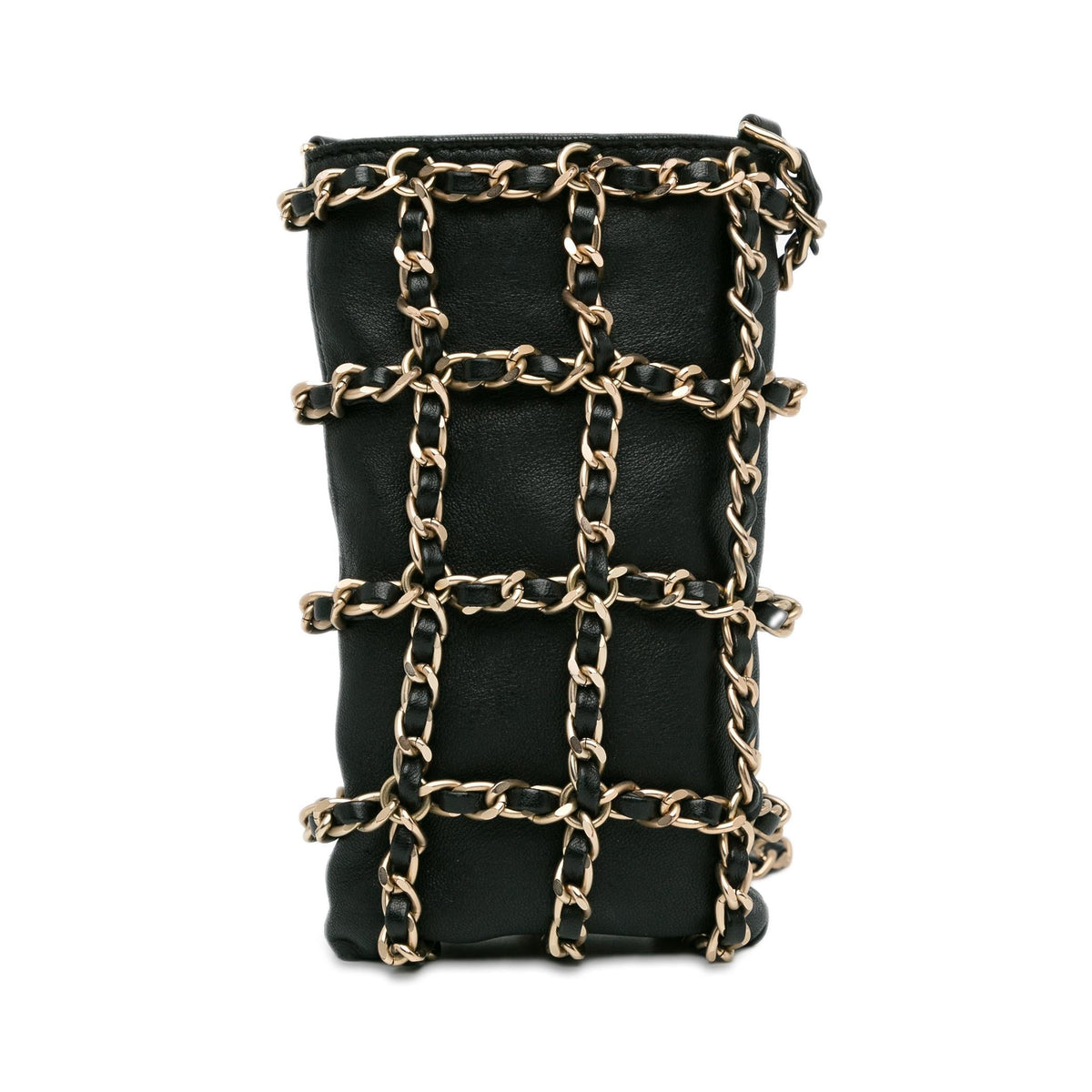 Chanel Lambskin Tech Me Out Clutch With Chain (SHG-Qe8fKh)