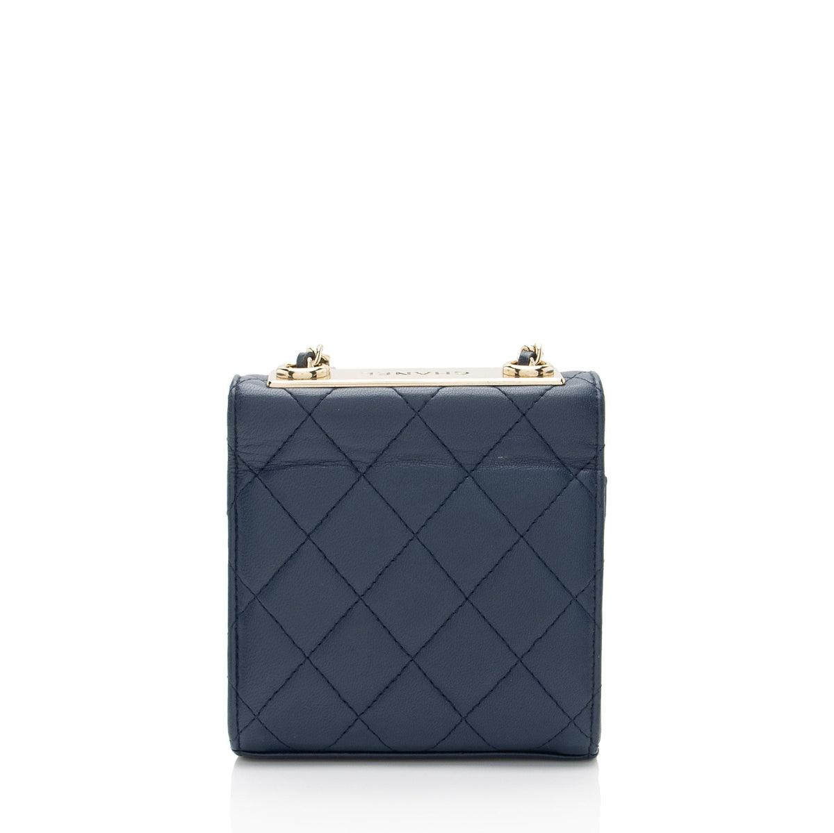 Chanel Lambskin Trendy CC Card Holder on Chain (SHF-N7wlSm)