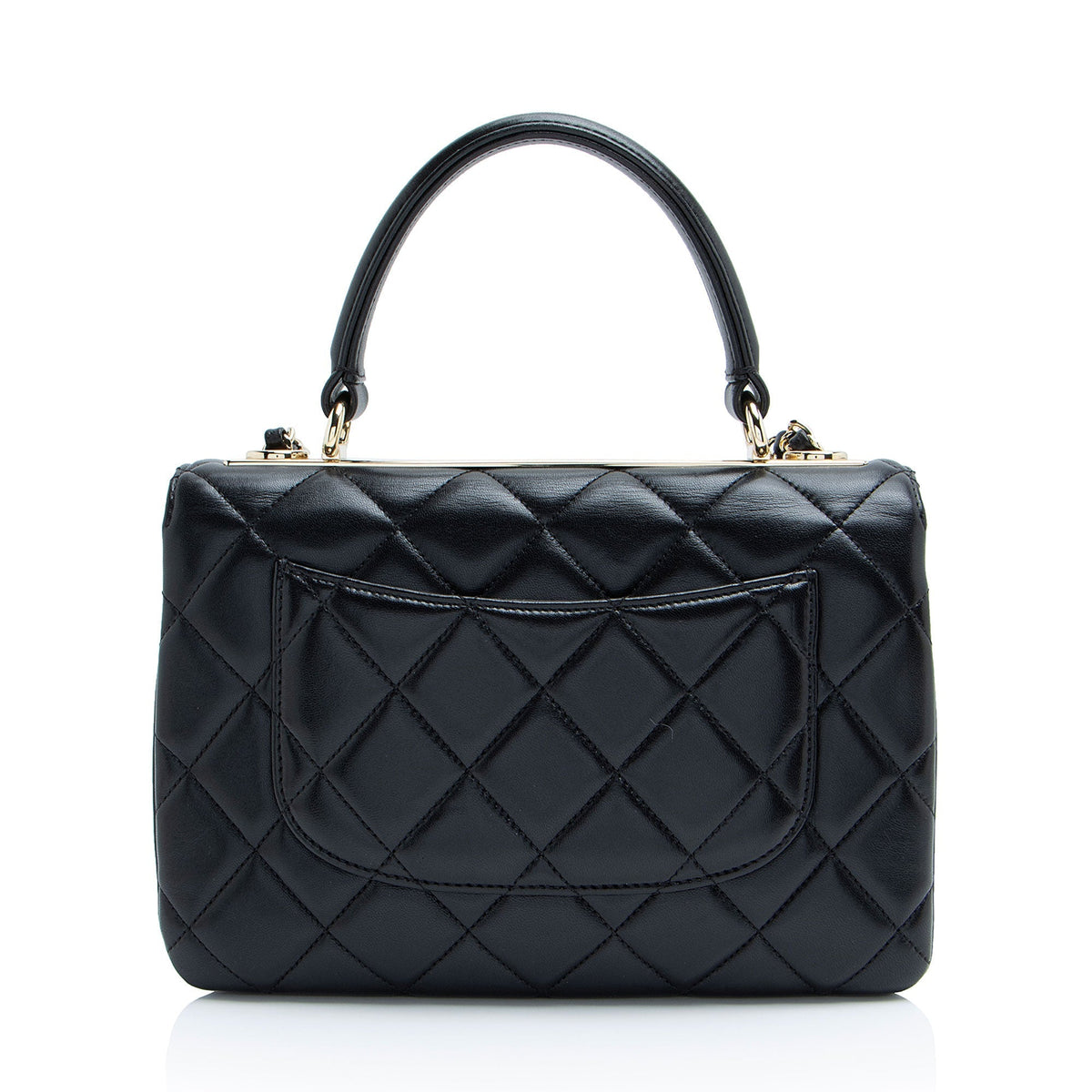 Chanel Lambskin Trendy CC Small Top Handle (SHF-bwU9bk)