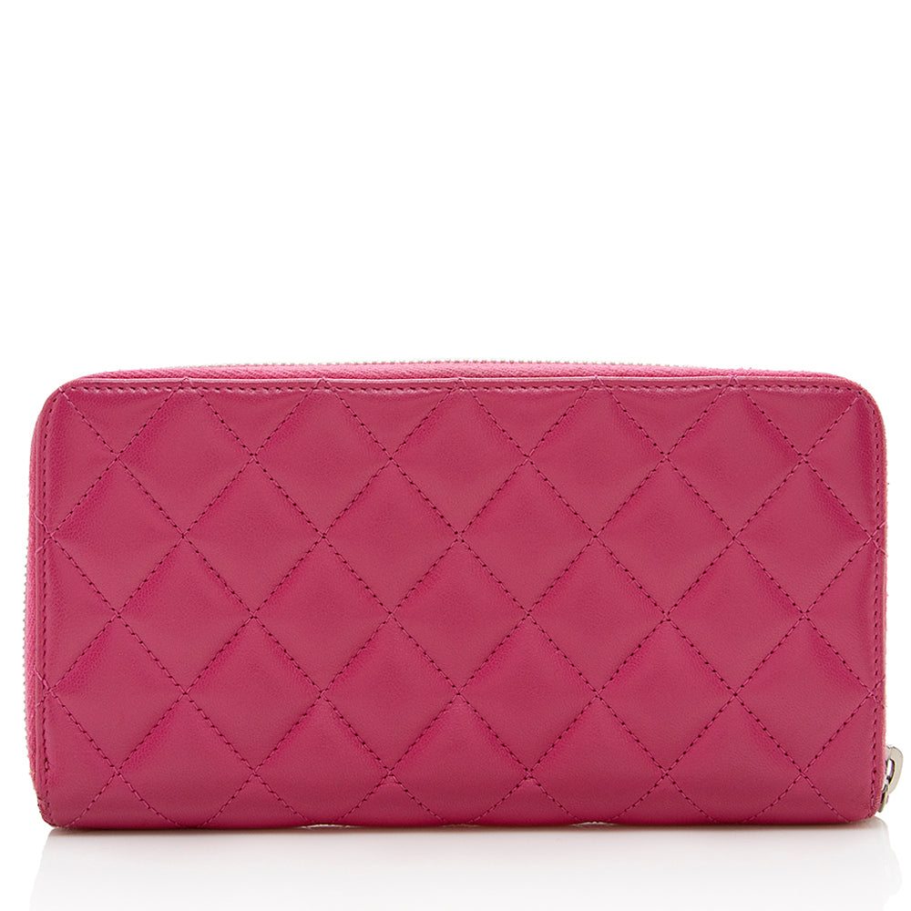 Chanel Lambskin CC Zip Around Wallet - FINAL SALE (SHF-16439)