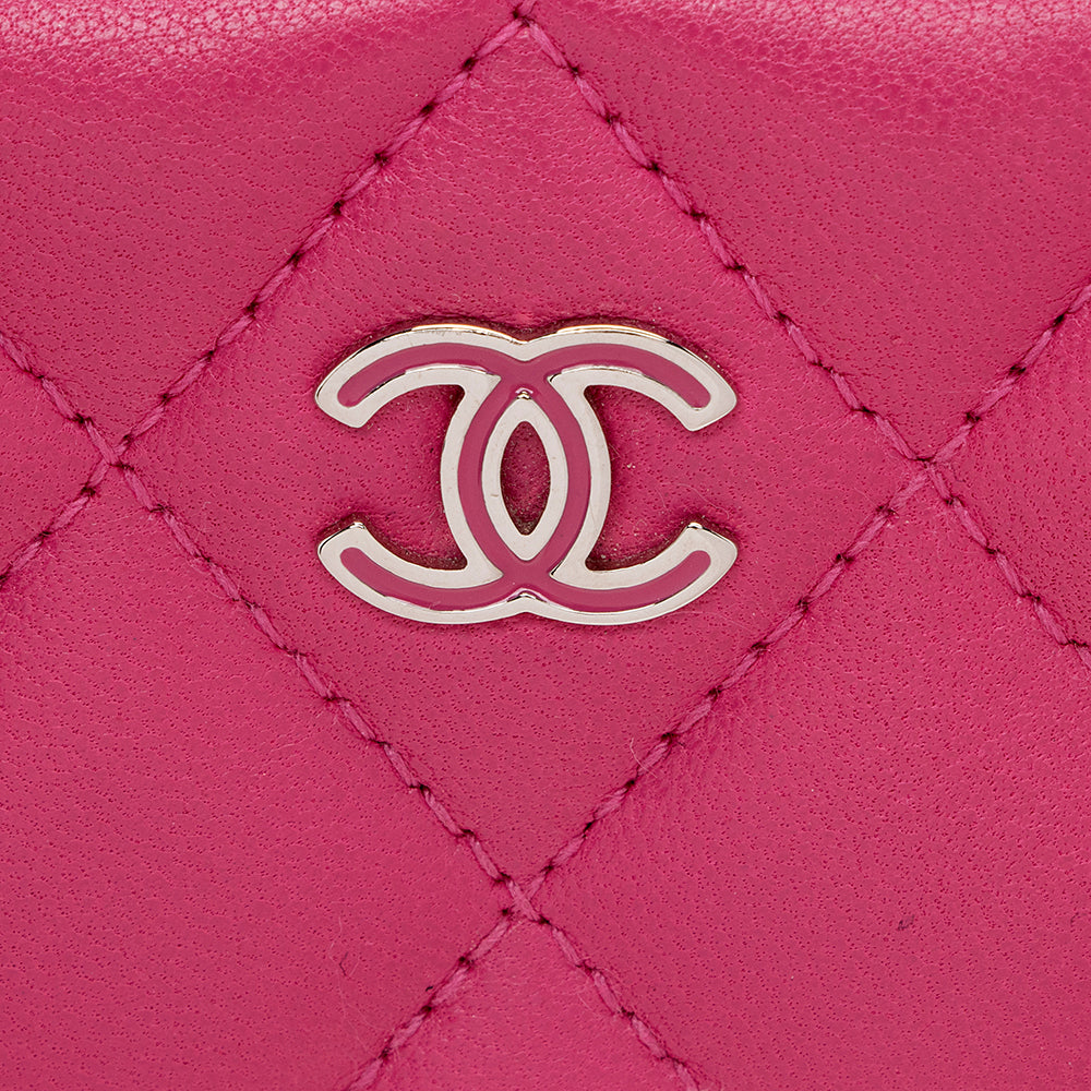 Chanel Lambskin CC Zip Around Wallet - FINAL SALE (SHF-16439)