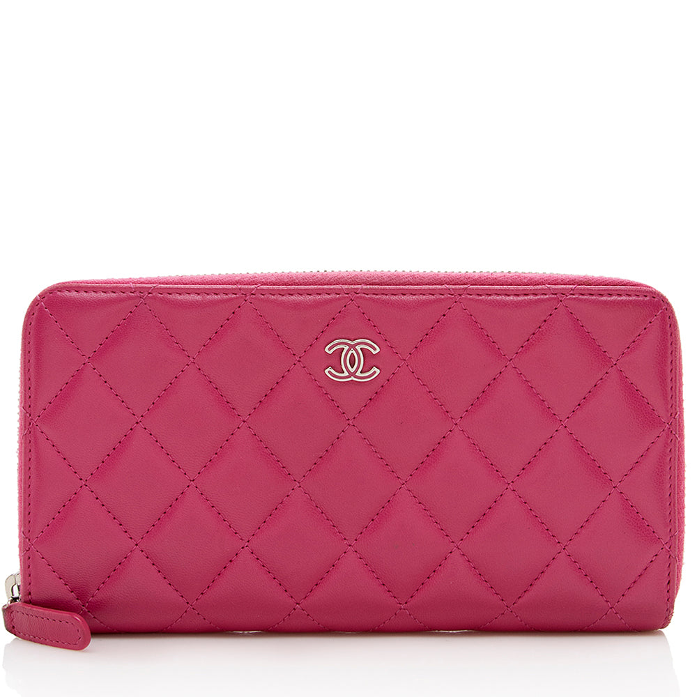 Chanel Lambskin CC Zip Around Wallet - FINAL SALE (SHF-16439)