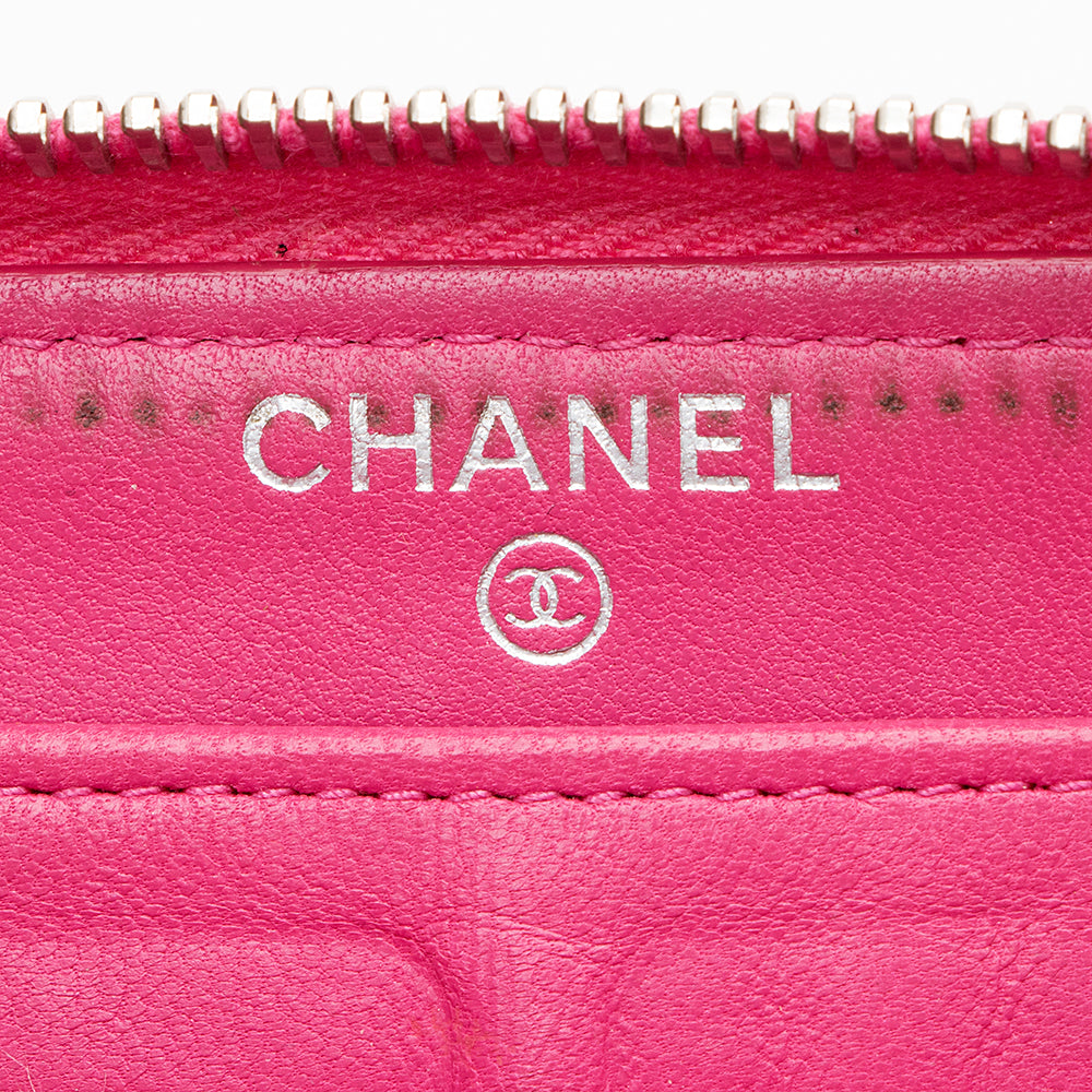 Chanel Lambskin CC Zip Around Wallet - FINAL SALE (SHF-16439)