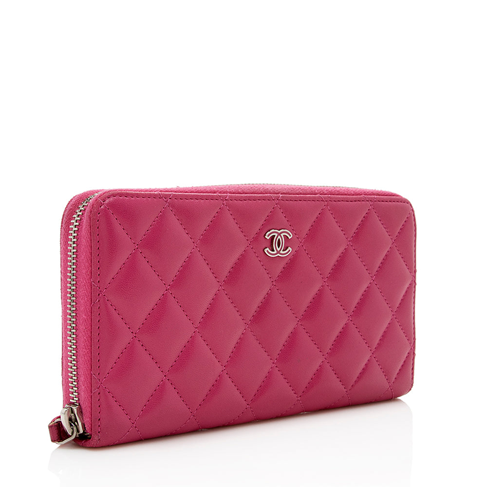 Chanel Lambskin CC Zip Around Wallet - FINAL SALE (SHF-16439)