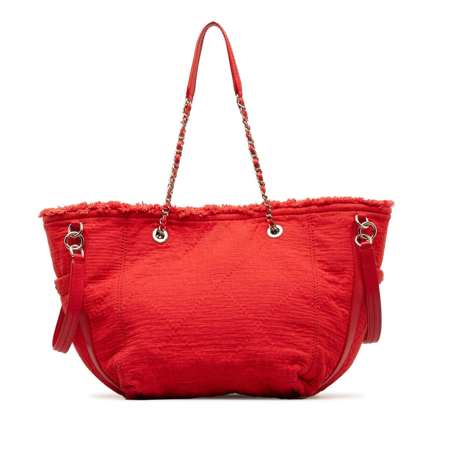 Chanel Large Double Face Shopping Tote (SHG-glNdPI)