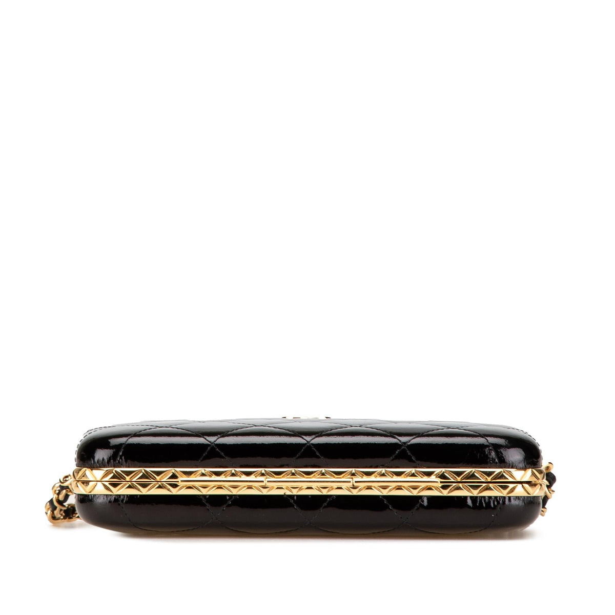 Chanel Large Glazed Goatskin Box With Chain (SHG-2qsdiw)
