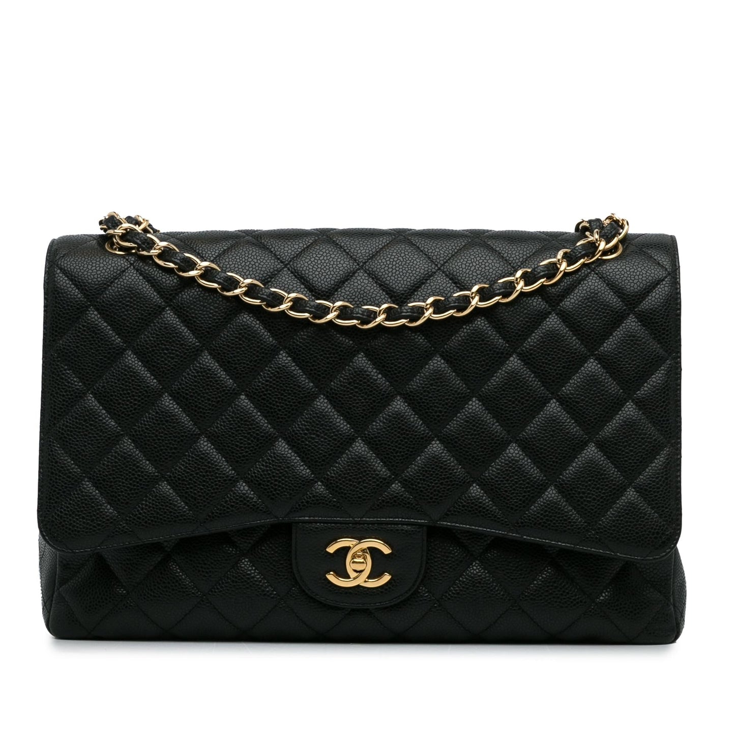 Chanel Maxi Classic Caviar Single Flap Bag (SHG-MTMiOb)