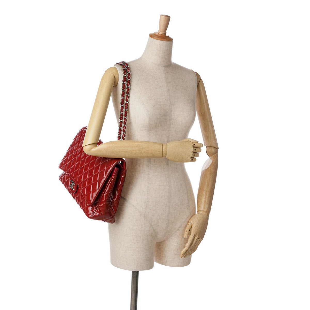 Chanel Maxi Classic Patent Double Flap (SHG-MfdePa)