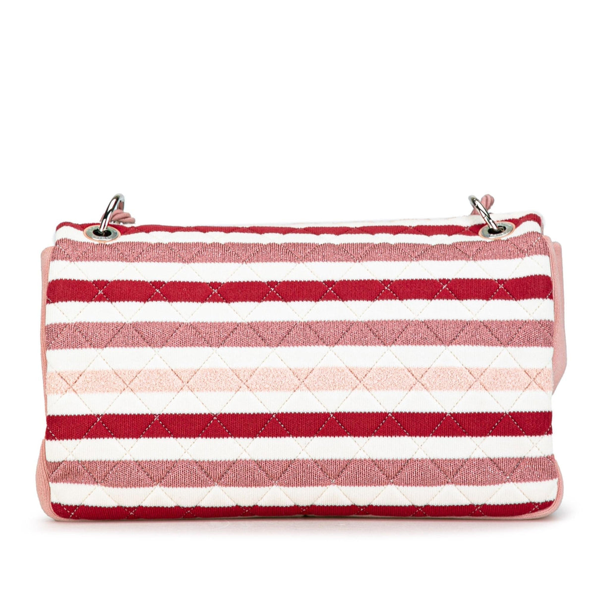 Chanel Maxi Stripe Jersey Felt and Rope Flap (SHG-MIYA5f)