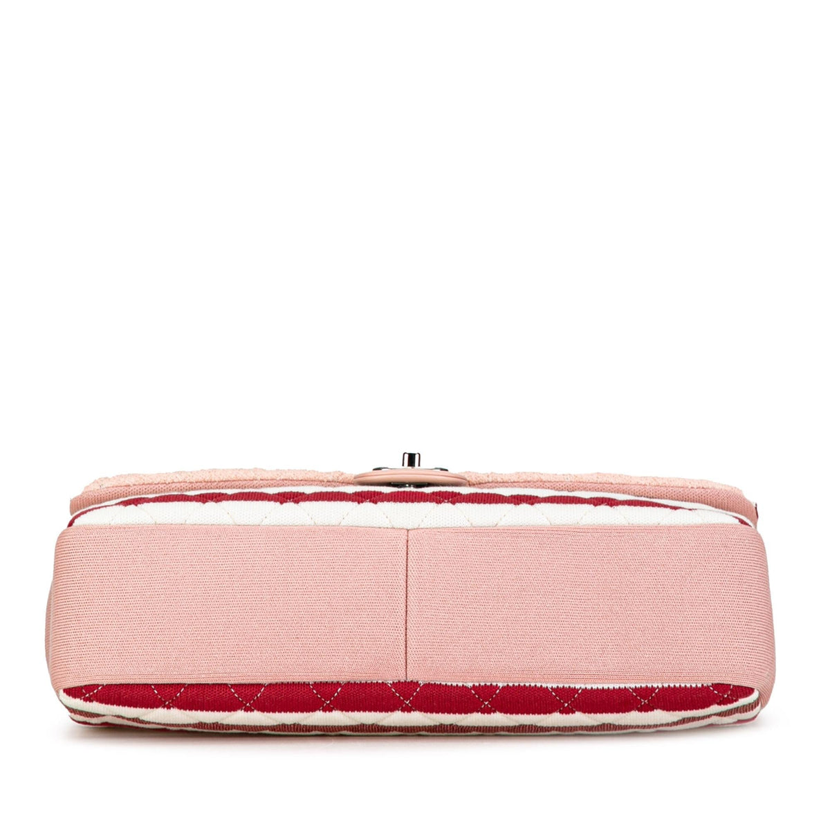 Chanel Maxi Stripe Jersey Felt and Rope Flap (SHG-MIYA5f)