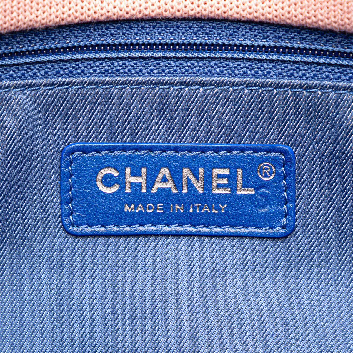 Chanel Maxi Stripe Jersey Felt and Rope Flap (SHG-MIYA5f)