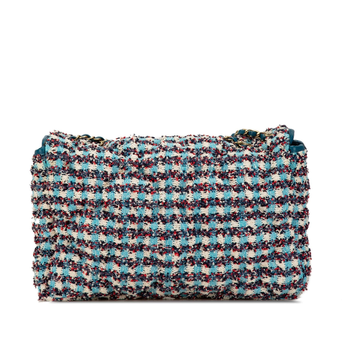 Chanel Maxi Tweed Chesterfield Single Flap (SHG-QGGPCL)