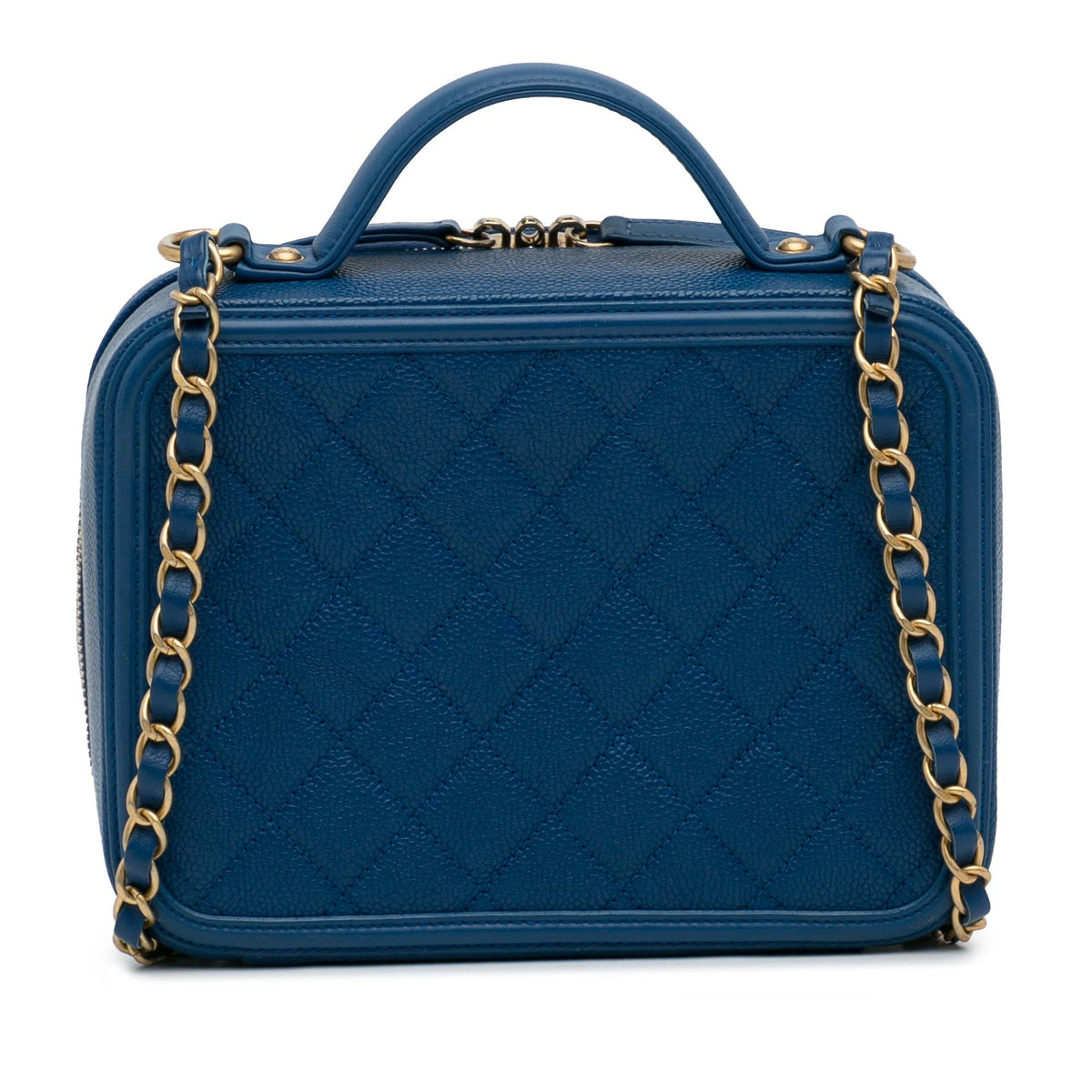 Chanel Medium CC Filigree Caviar Vanity Case (SHG-R0dFDb)