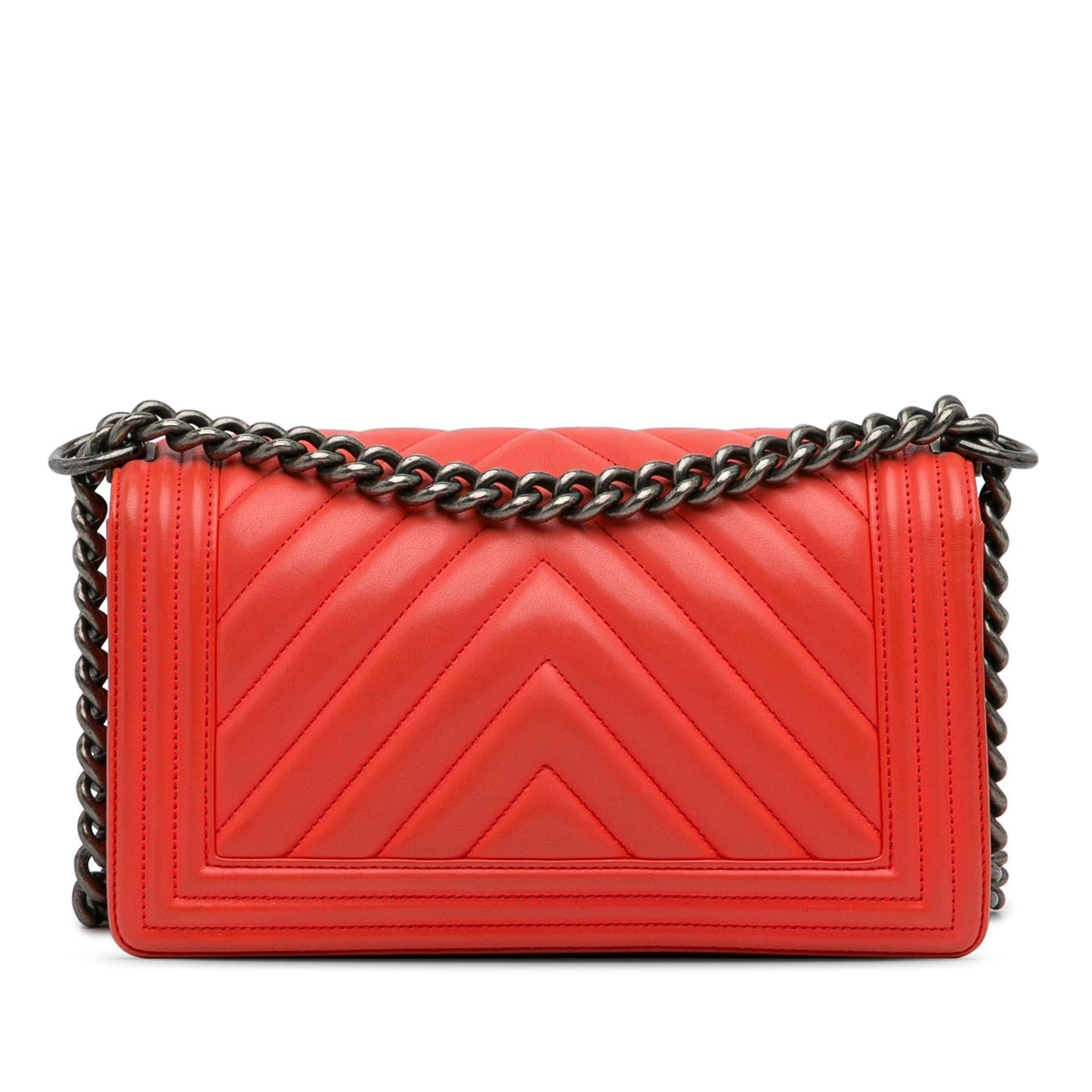 Chanel Medium Calfskin Chevron Boy Flap (SHG-EoQdFy)