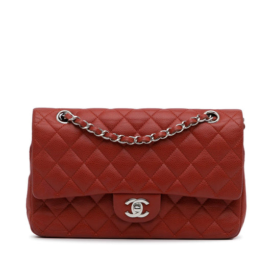 Chanel Medium Classic Caviar Double Flap (SHG-6JSPZZ)