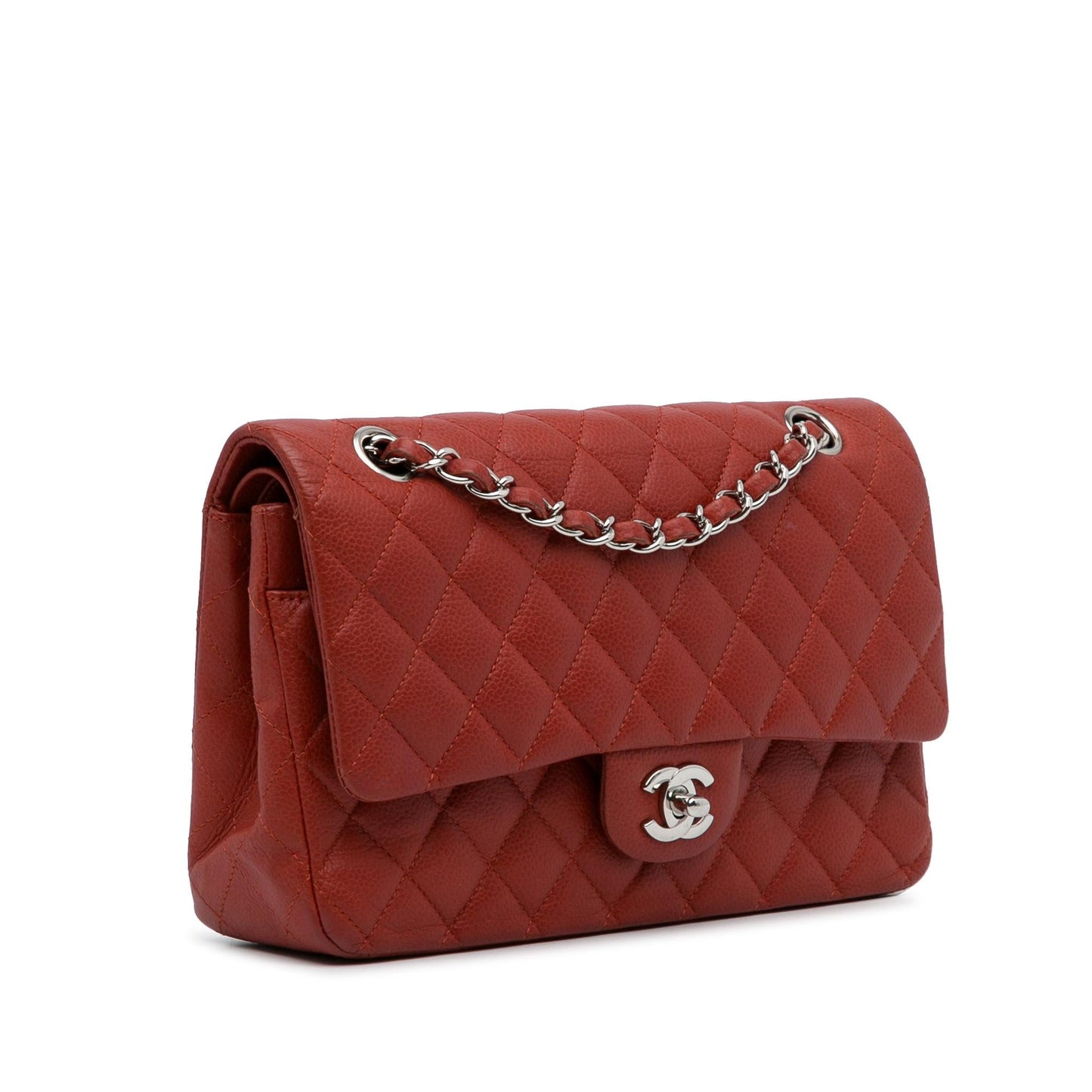 Chanel Medium Classic Caviar Double Flap (SHG-6JSPZZ)