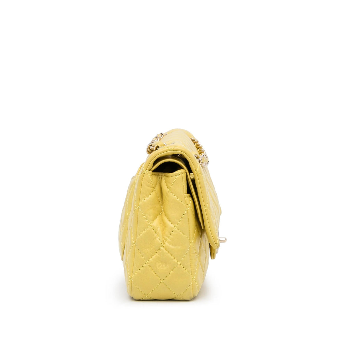 Chanel Medium Classic Double Stitch Calfskin Double Flap (SHG-0SsqmO)